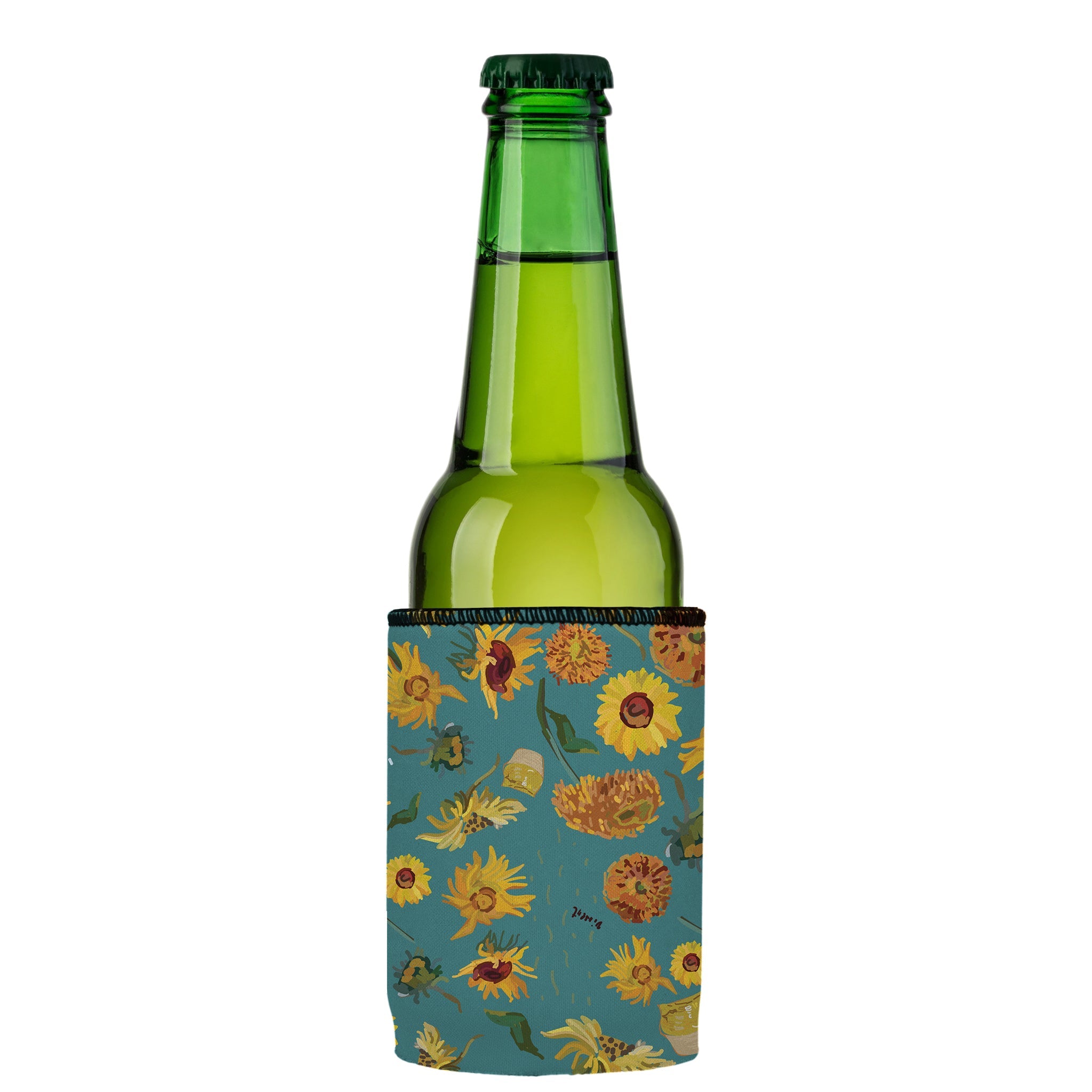 Stubbyz Blue Sunflowers Stubby Cooler 3-Pack