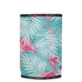Pink Flamingos Stubbyz One Size baseless stubby cooler, shown flat