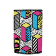 80s Allover Stubbyz One Size baseless stubby cooler, shown flat