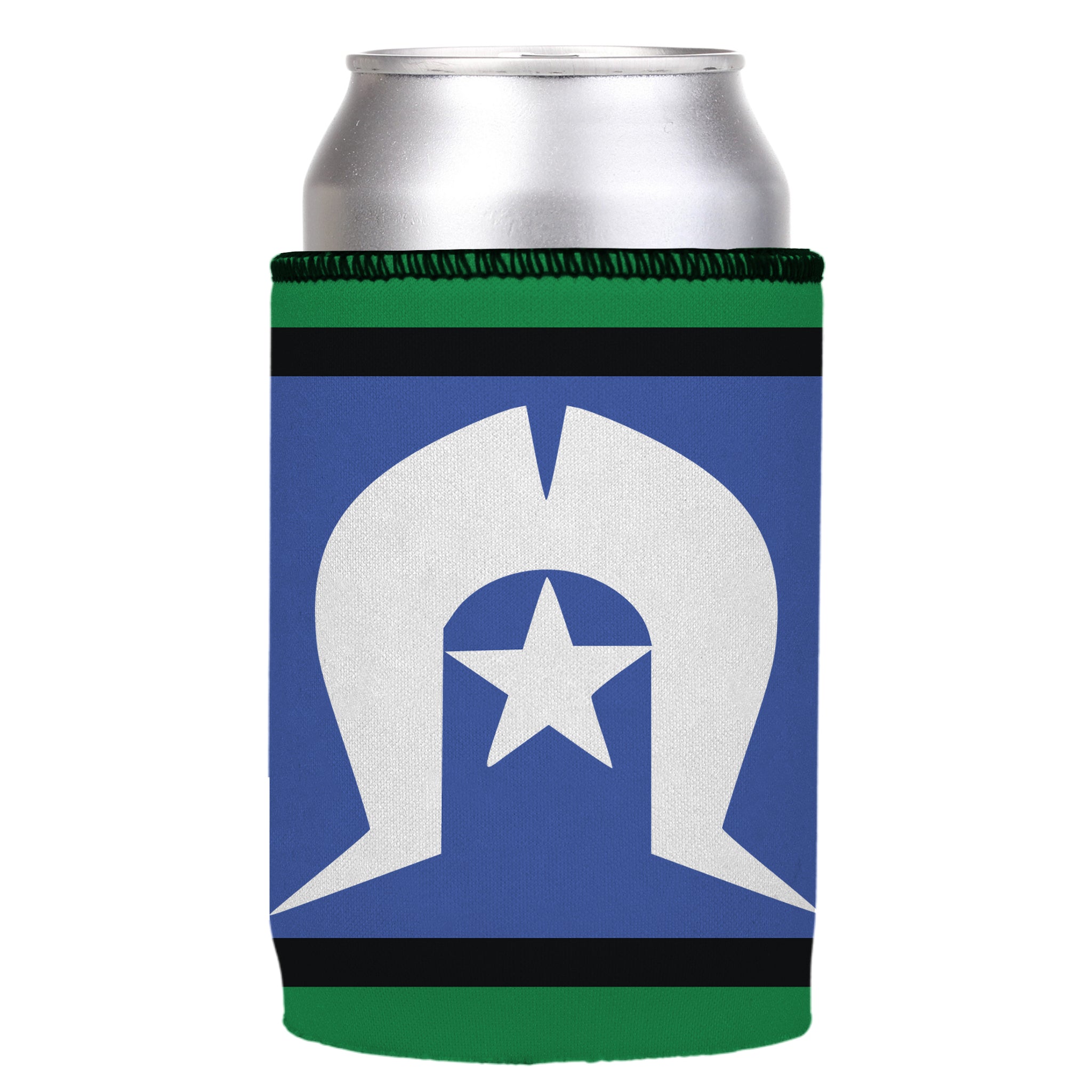 Stubbyz Torres Strait Islanders Flag Stubby Cooler 3-Pack