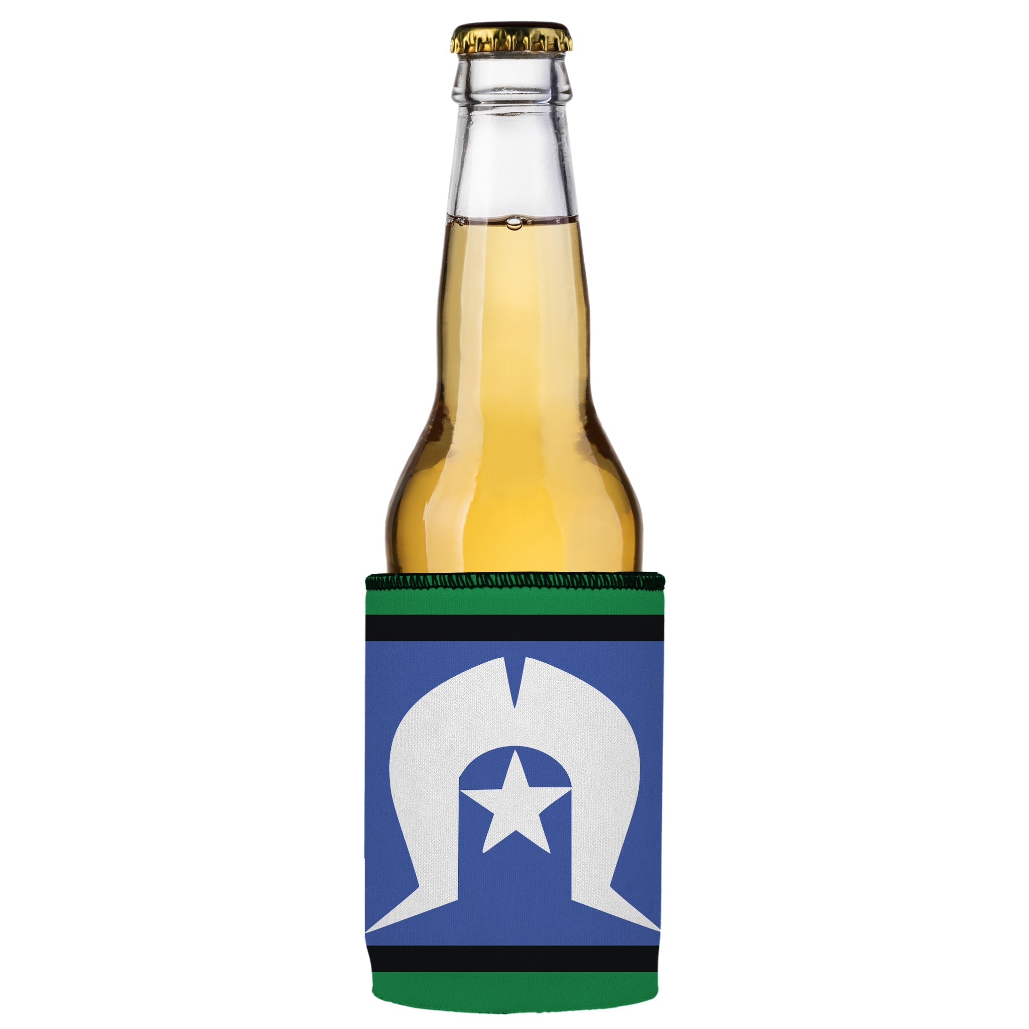 Stubbyz Torres Strait Islanders Flag Stubby Cooler 3-Pack