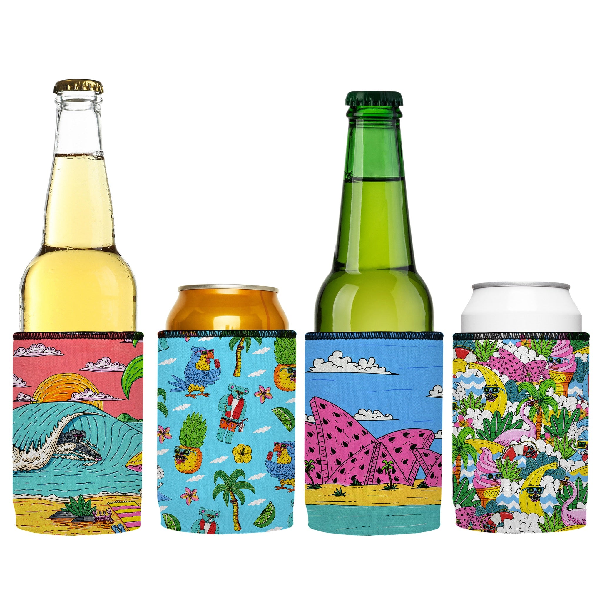 Stubbyz x Mulga Collection Stubby Cooler (4-Pack)
