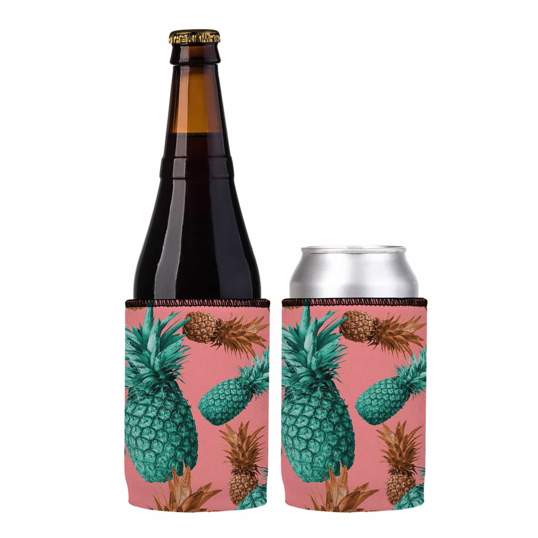 Stubbyz Mmm Pineapples Yummy Stubby Cooler 2-Pack