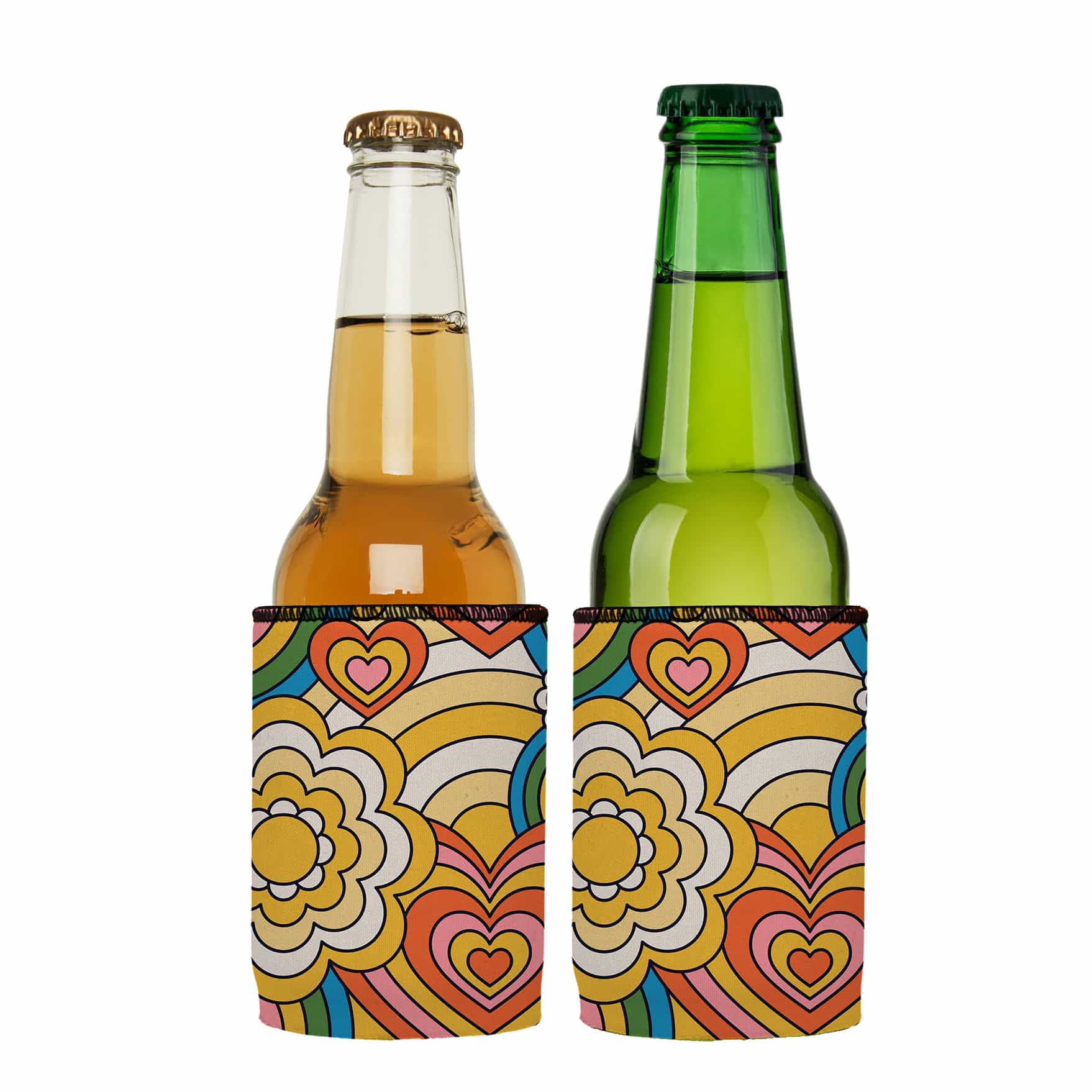 Stubbyz 60s Hearts Stubby Cooler 2-Pack