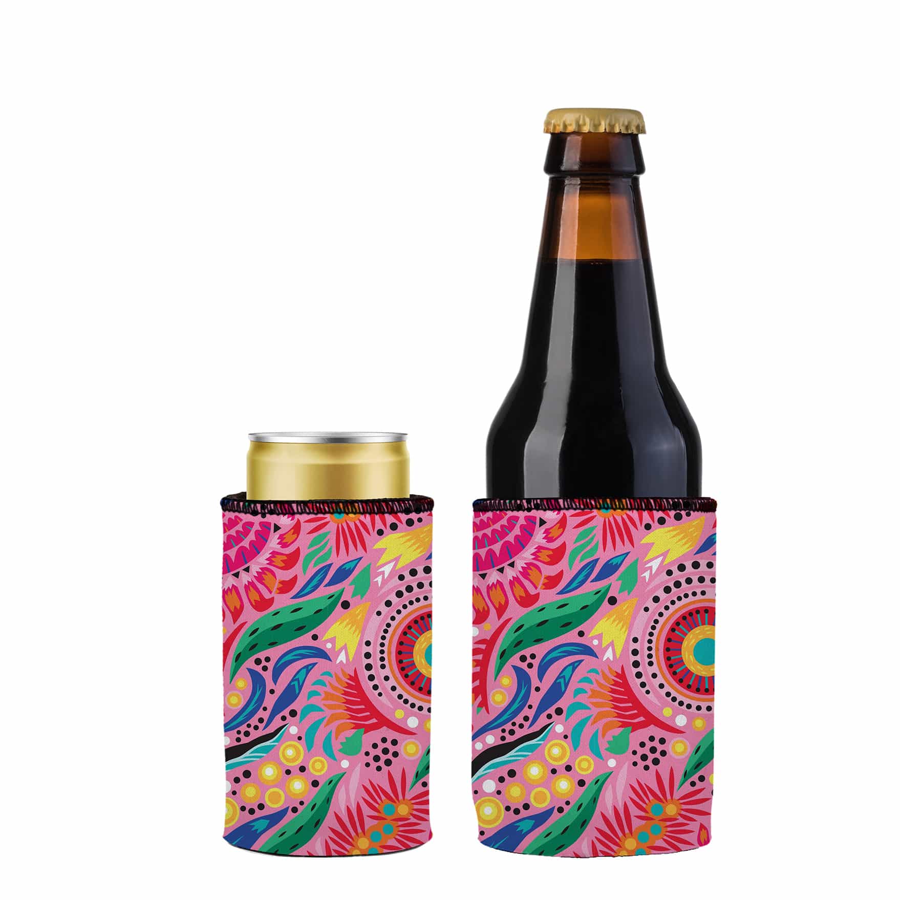 Stubbyz Australian Flowers Stubby Cooler 2-Pack