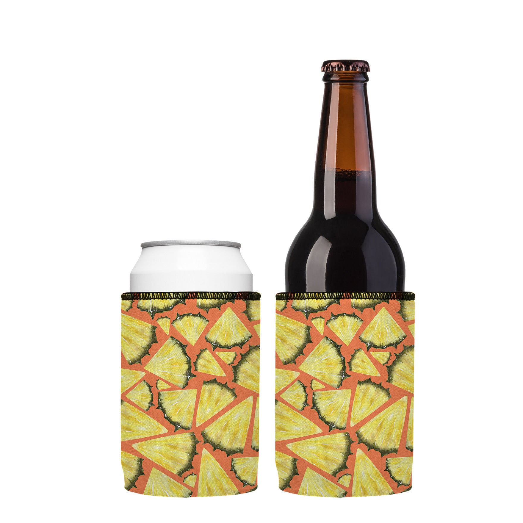 Stubbyz Pineapple Slices Stubby Cooler 2-Pack