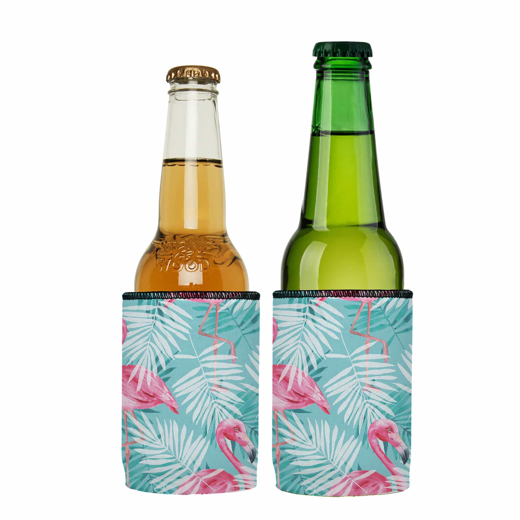 Stubbyz Pink Flamingos Stubby Cooler 2-Pack