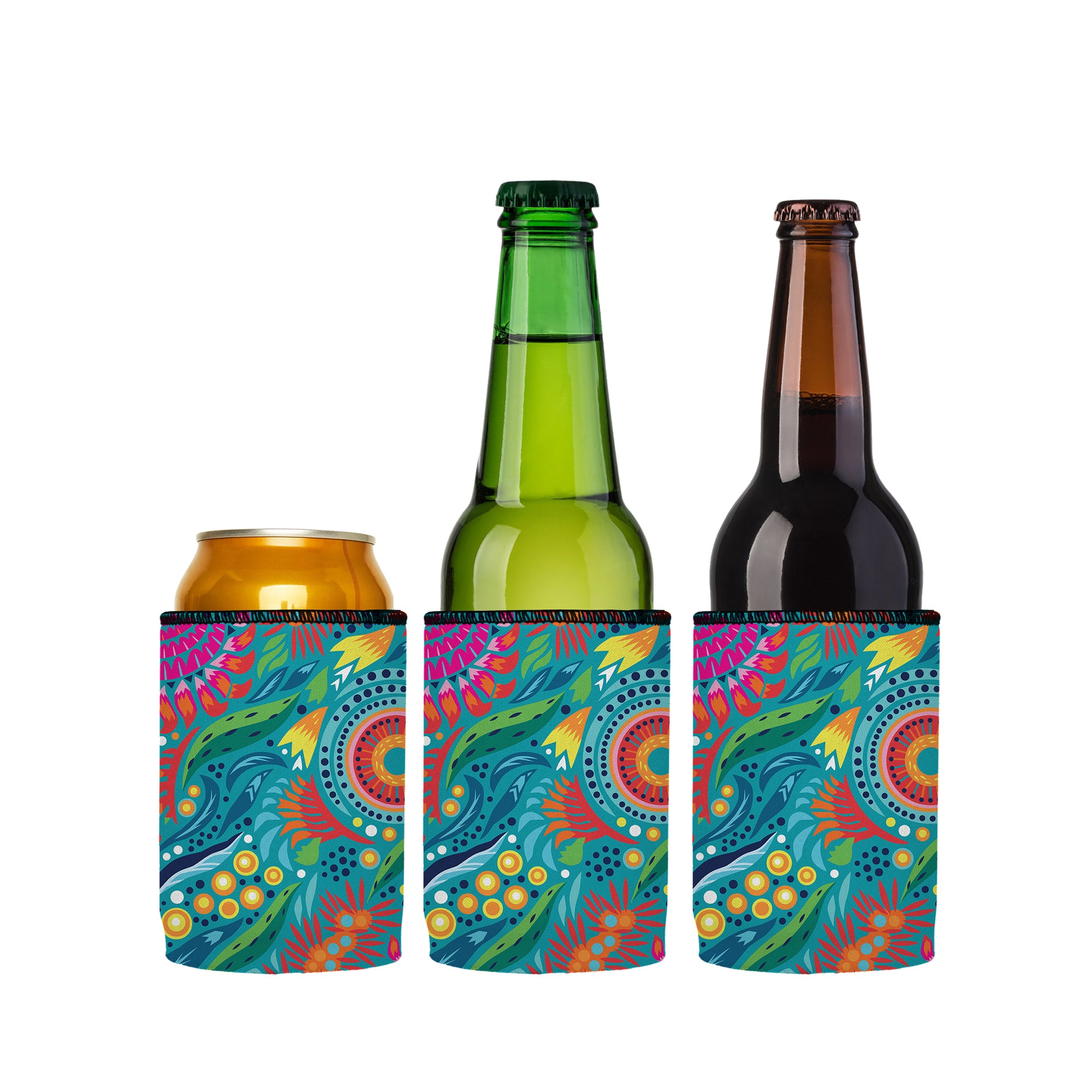 Stubbyz Australian Flowers II Stubby Cooler 3-Pack