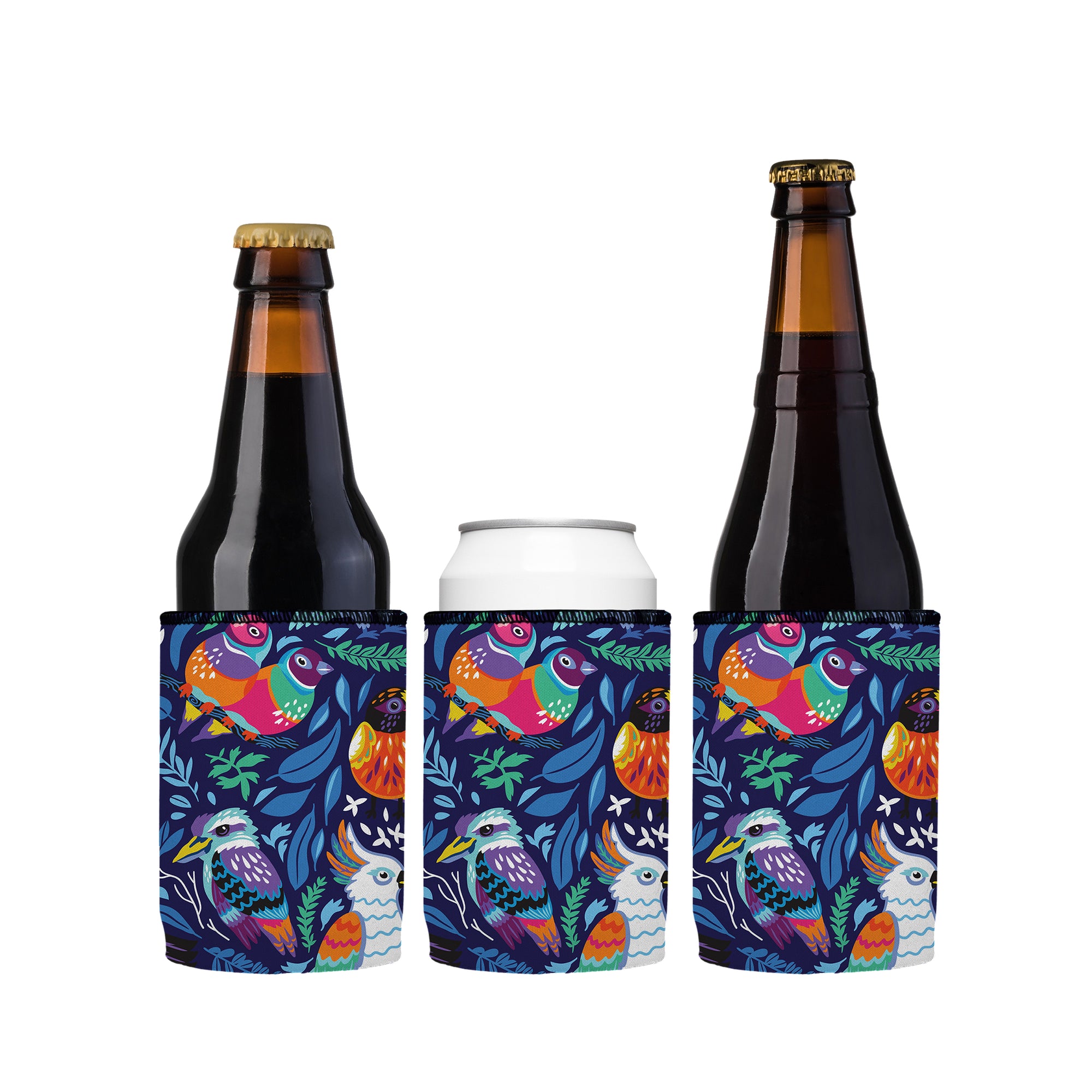 Stubbyz Aussie Birds IV Stubby Cooler 3-Pack
