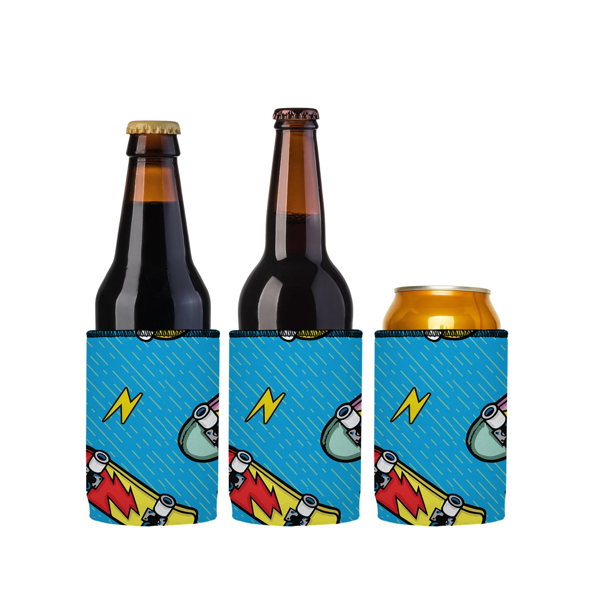 Stubbyz Old School Skateboards Stubby Cooler 3-Pack