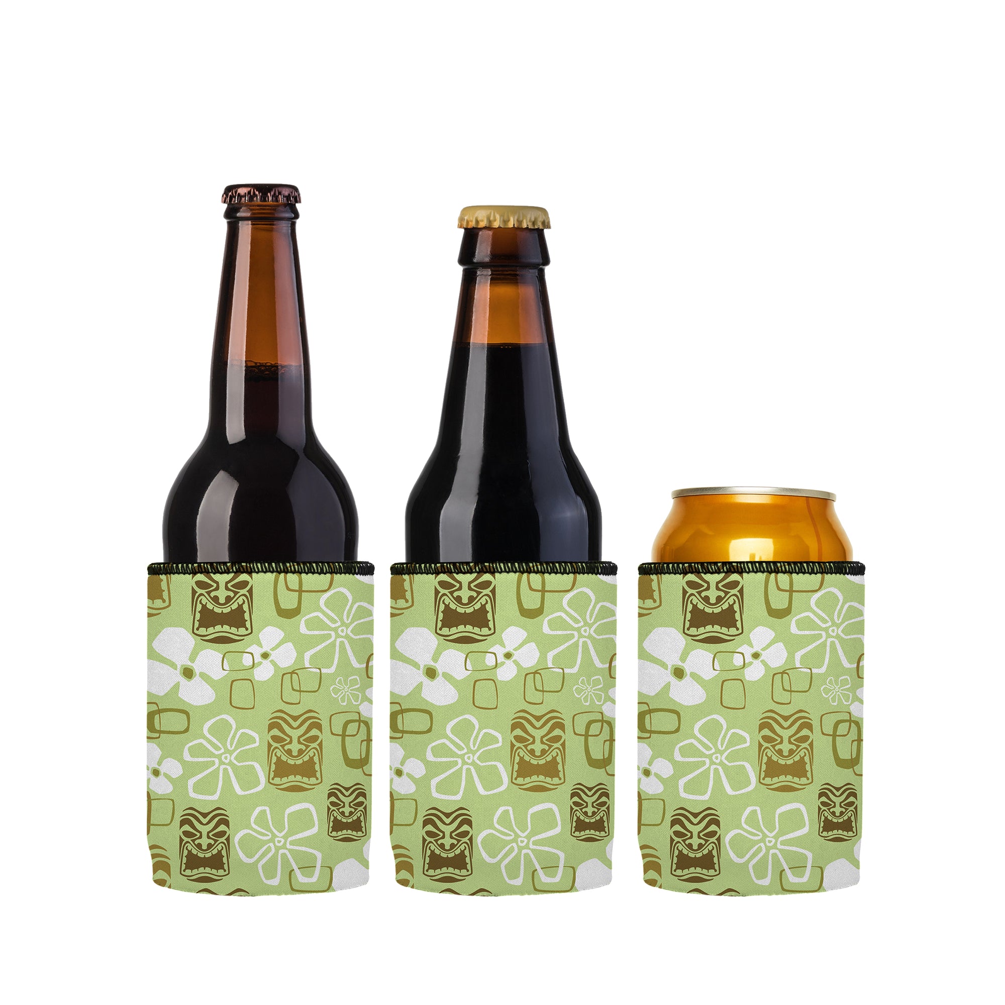 Stubbyz Tiki Green Stubby Cooler 3-Pack