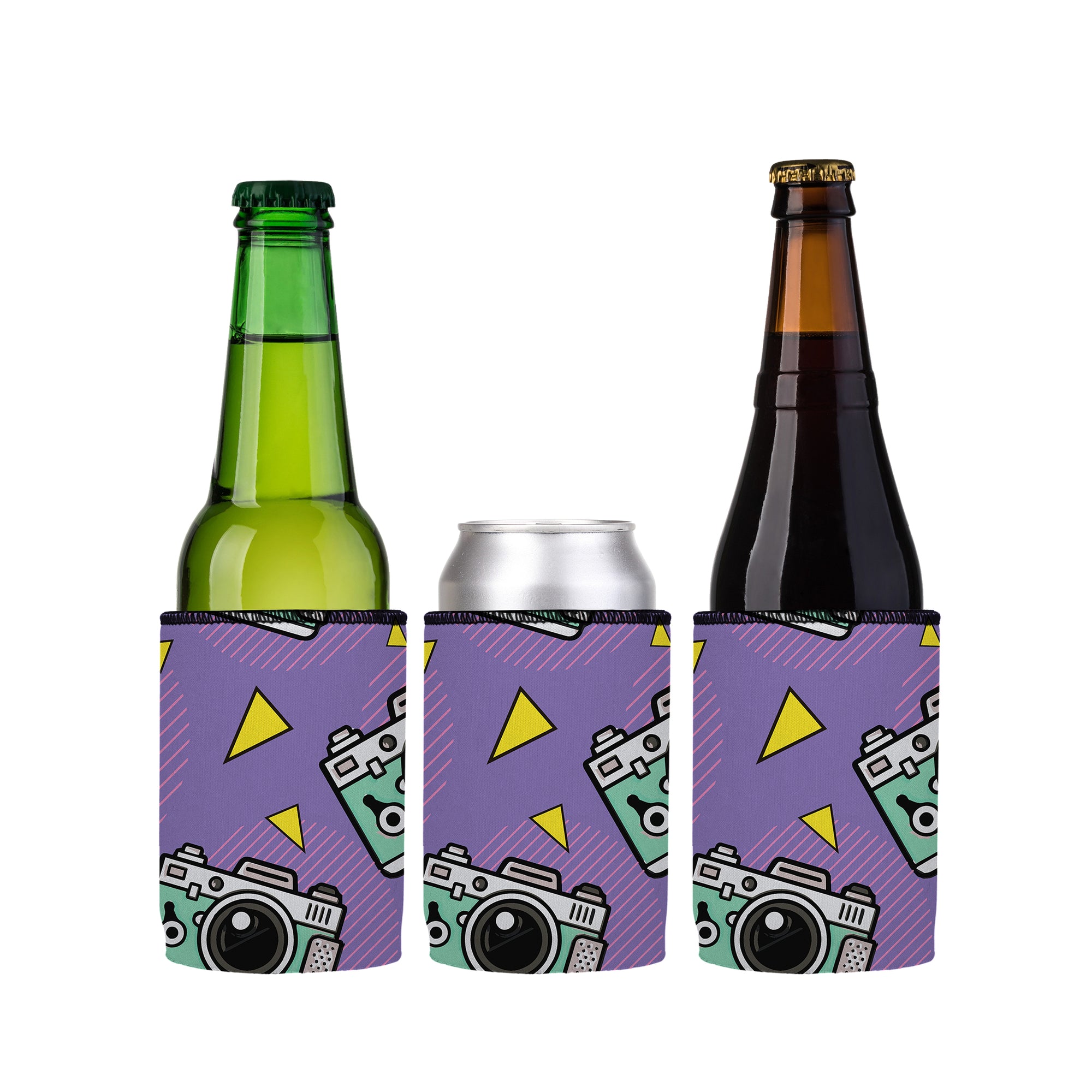 Stubbyz Cameras Shoot People Stubby Cooler 3-Pack