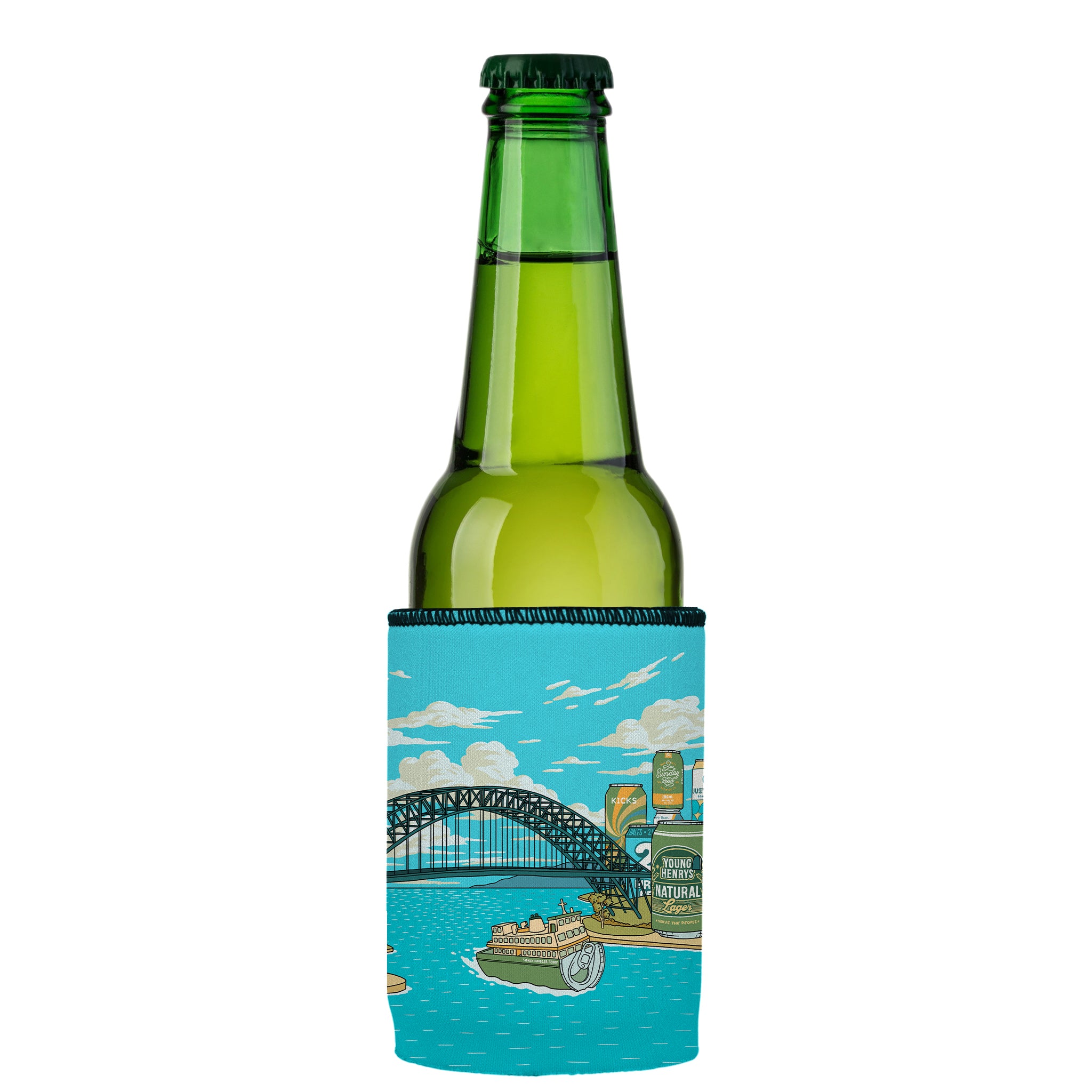 Stubbyz x Aidan Howes Sydney Harbeer Stubby Cooler