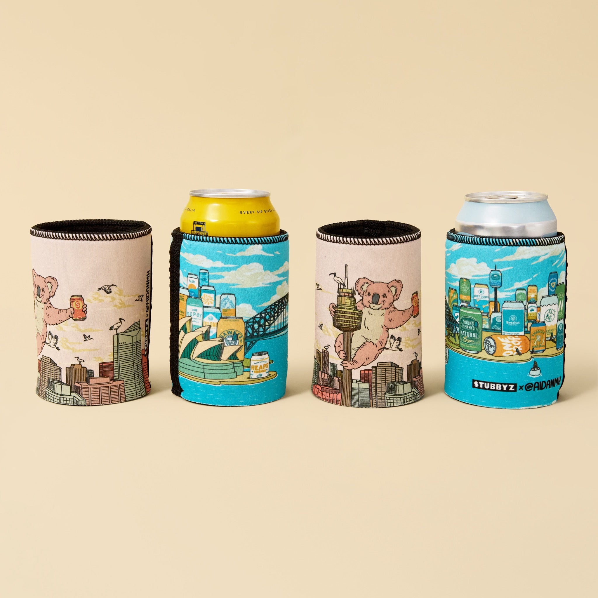 Stubbyz x Aidan Howes Collection Stubby Cooler (2 & 4-Pack)