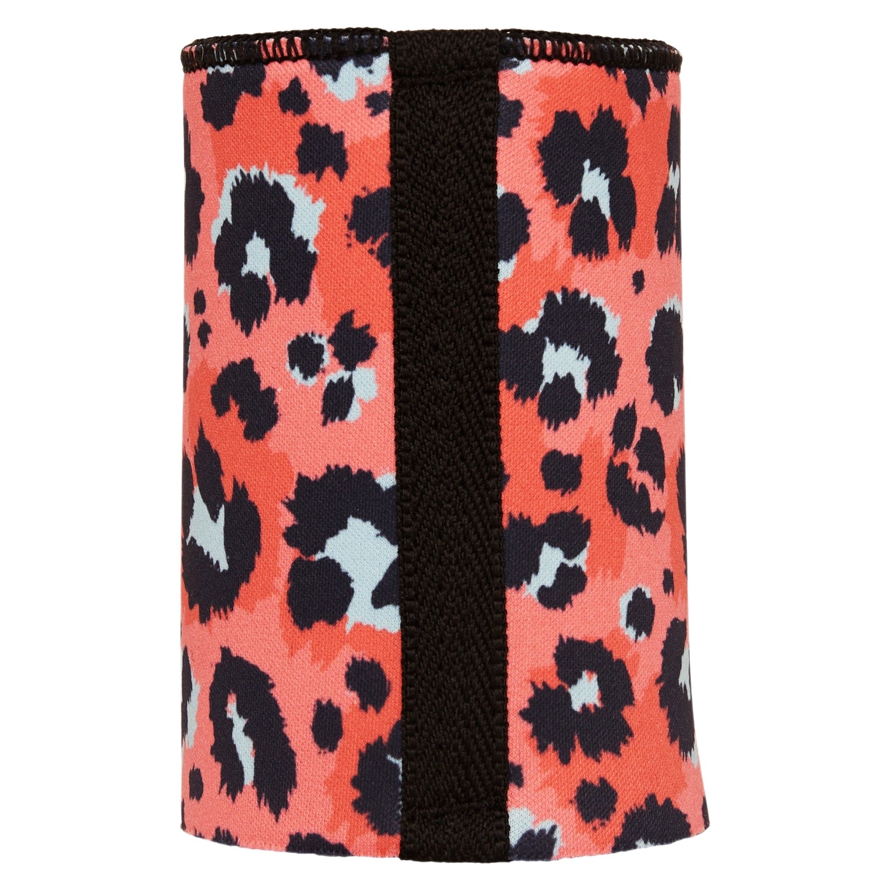 Stubbyz Coral Leopard Print Stubby Cooler