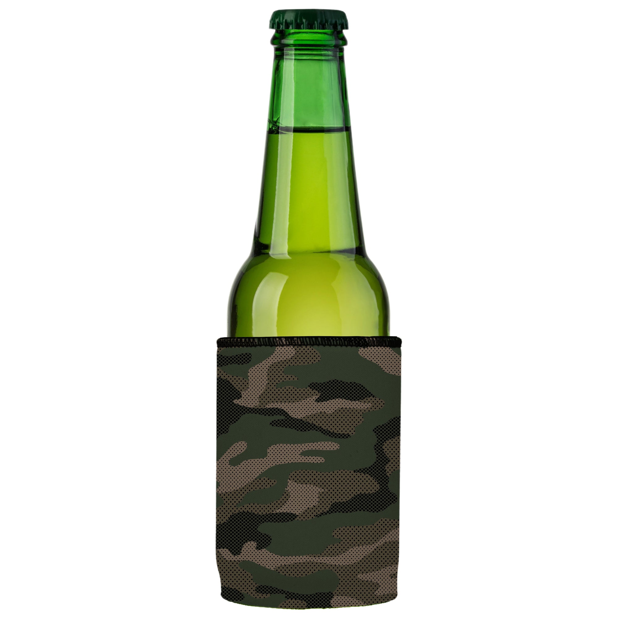 Stubbyz Green Camo Dot Pattern Stubby Cooler