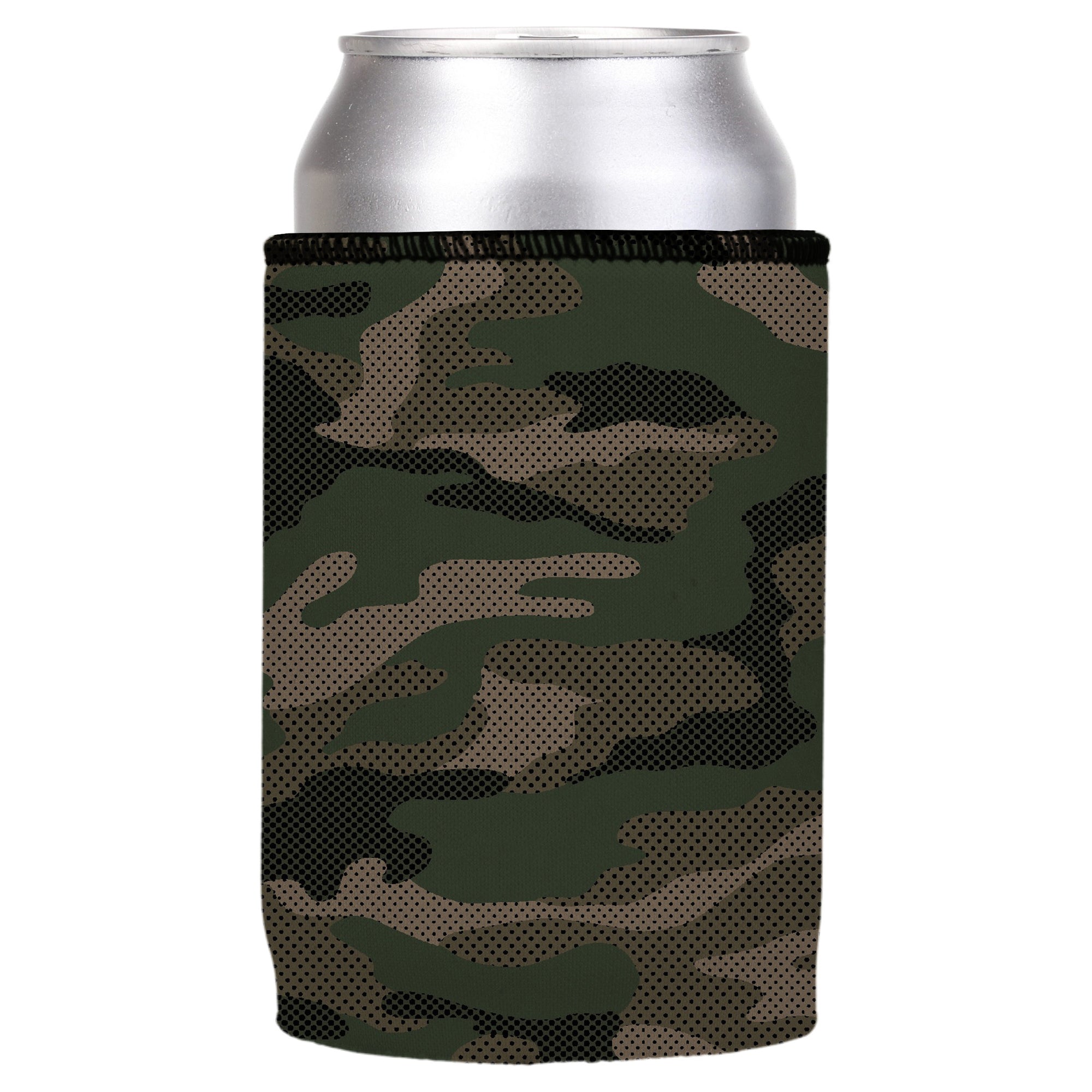 Stubbyz Green Camo Dot Pattern Stubby Cooler