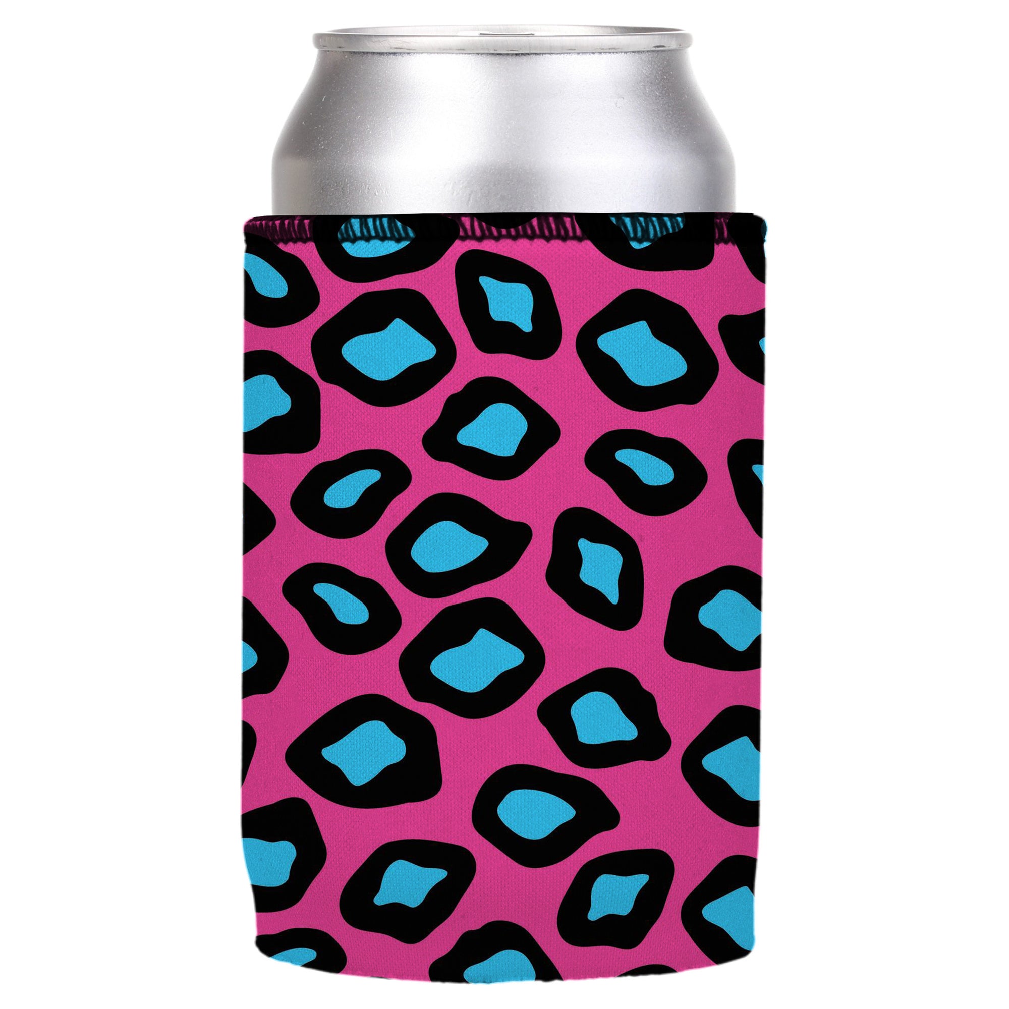 Stubbyz Pink Leopard Print Stubby Cooler