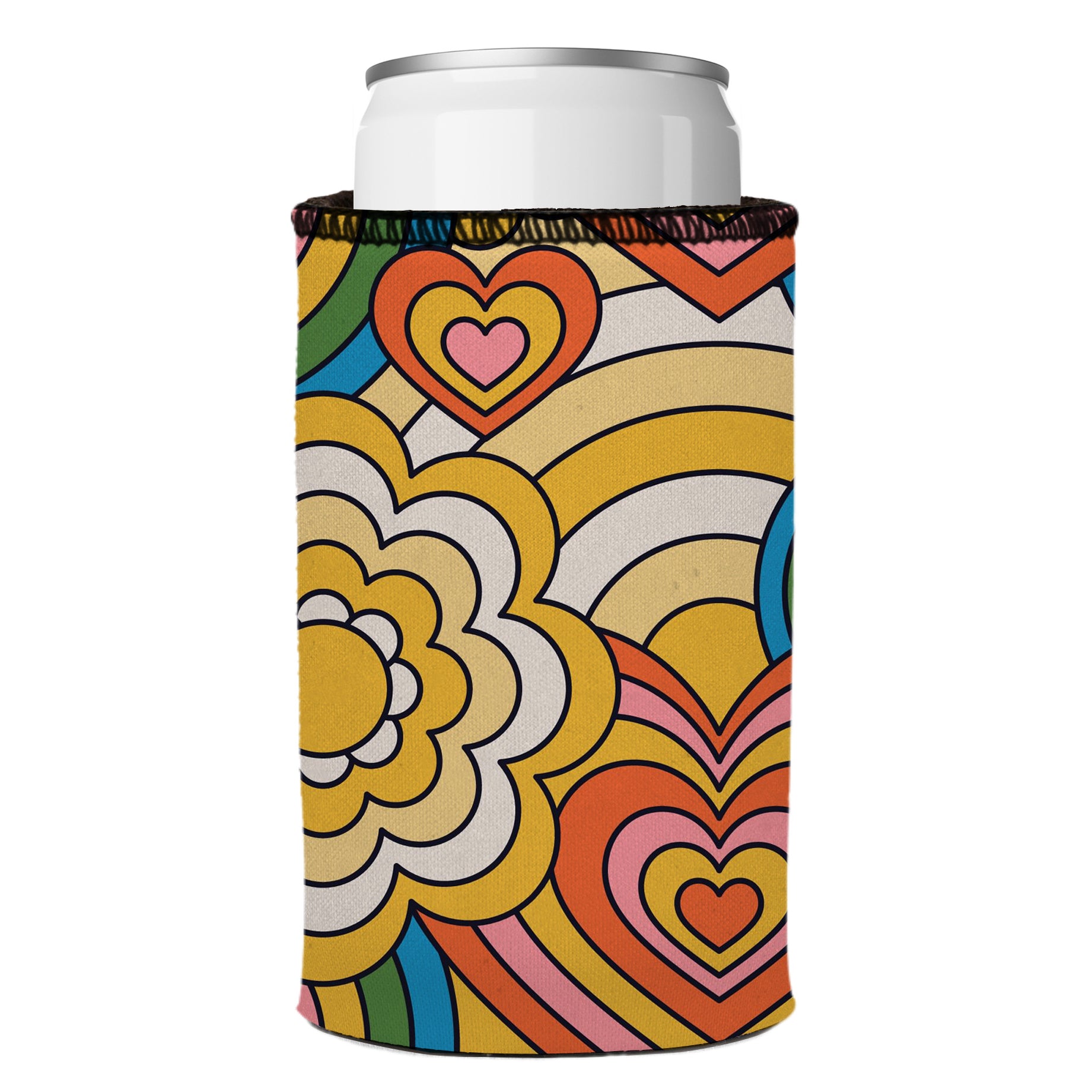 Stubbyz 60s Hearts Stubby Cooler