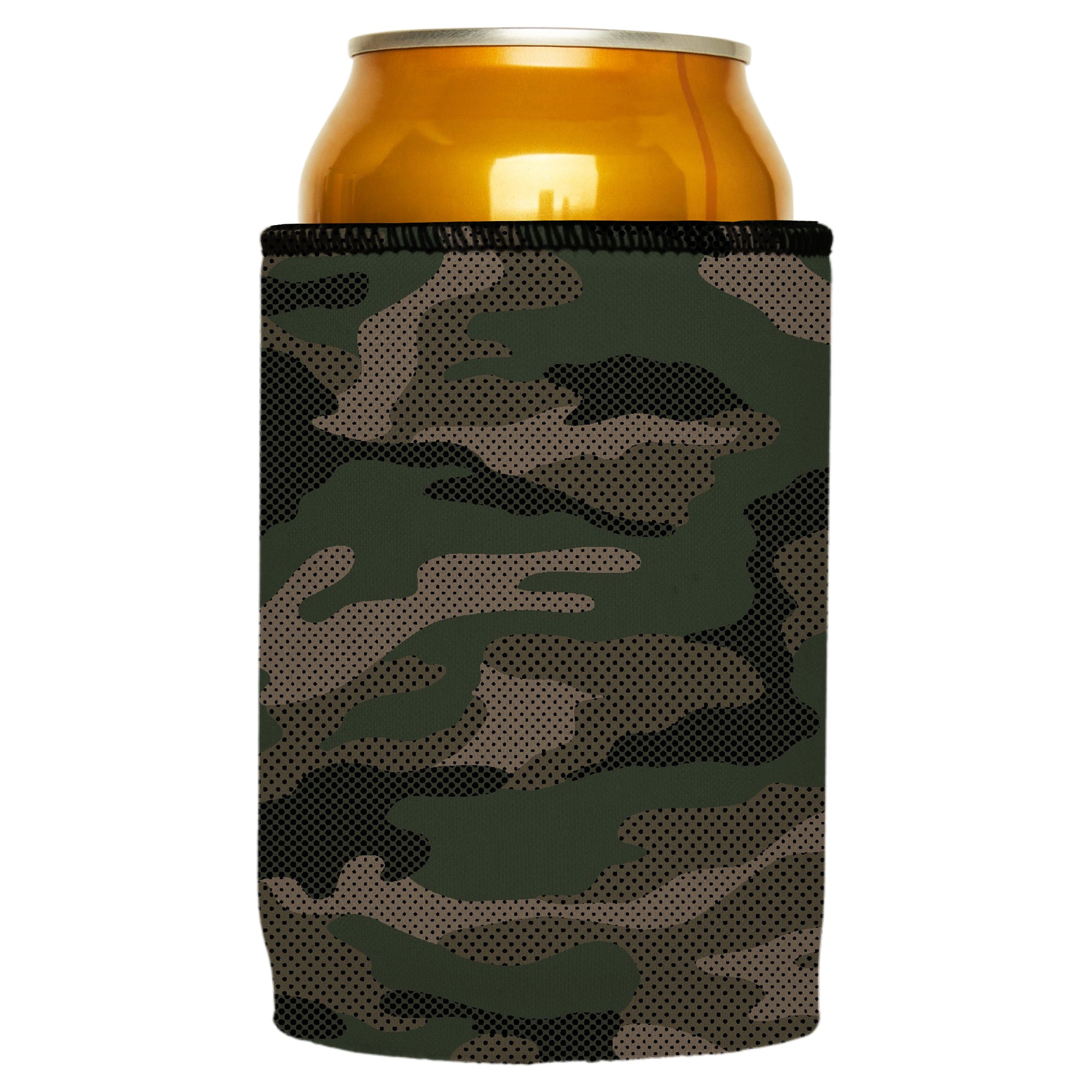 Stubbyz Green Camo Dot Pattern Stubby Cooler