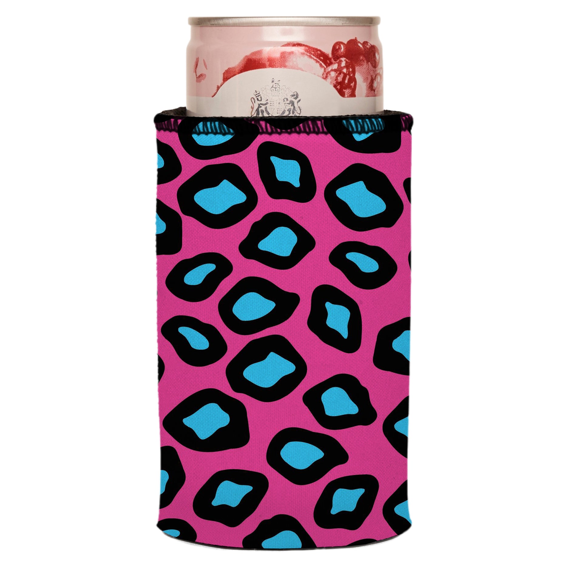 Stubbyz Pink Leopard Print Stubby Cooler