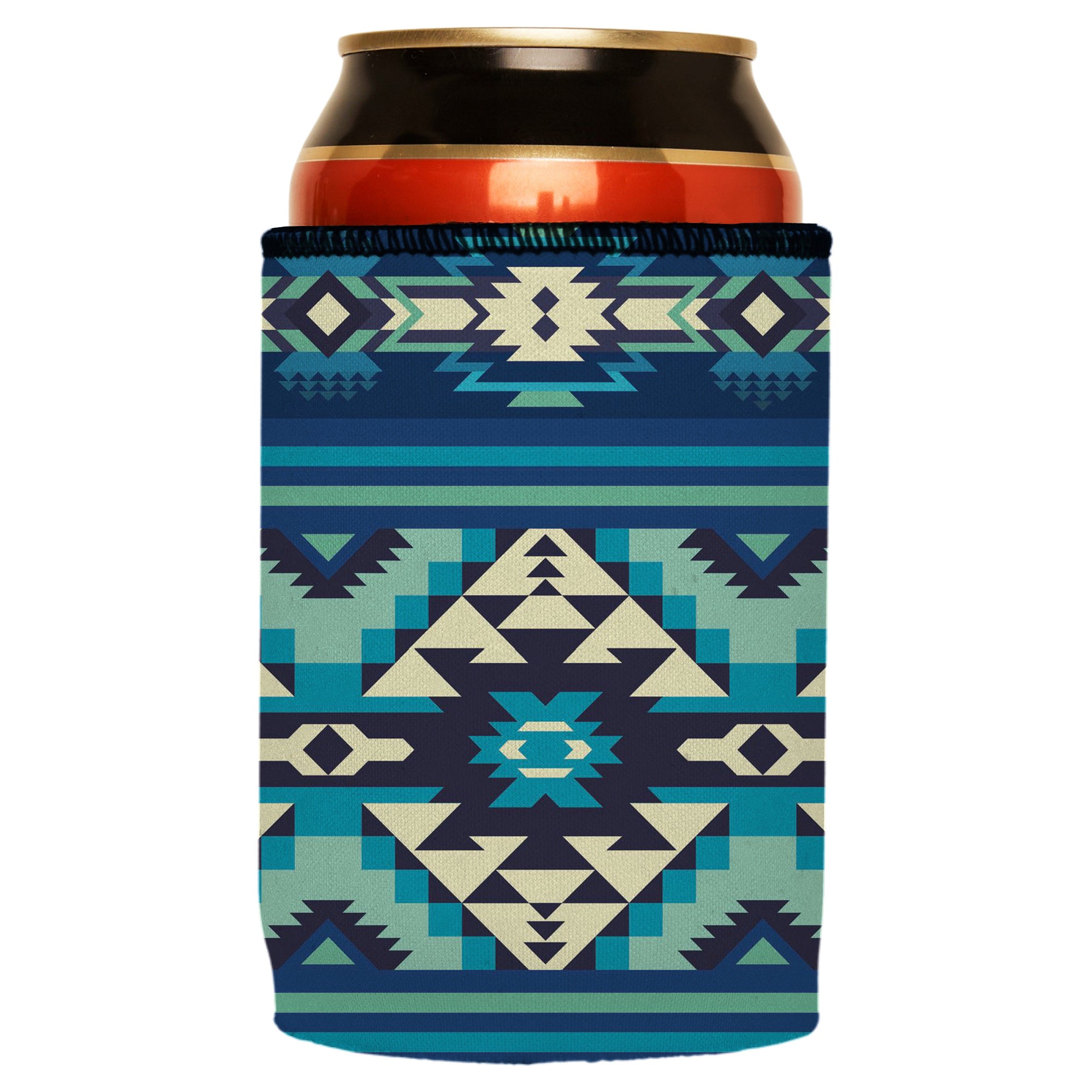 Stubbyz Blue Navajo Rug Stubby Cooler